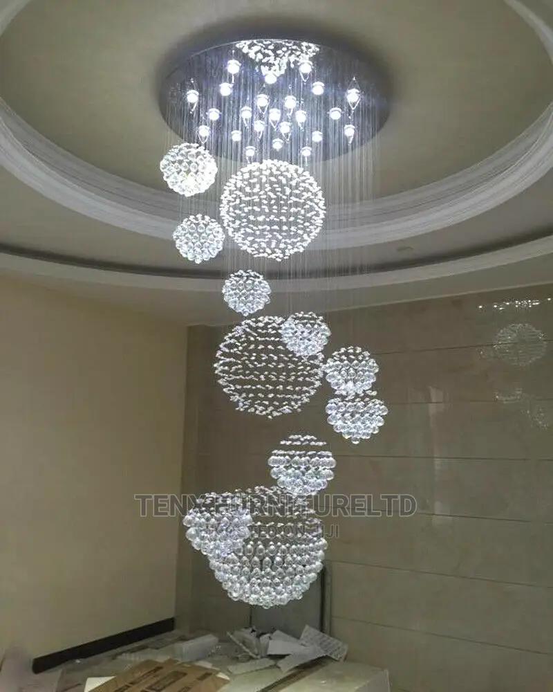 Chandelier Sprial Crystal Pendant