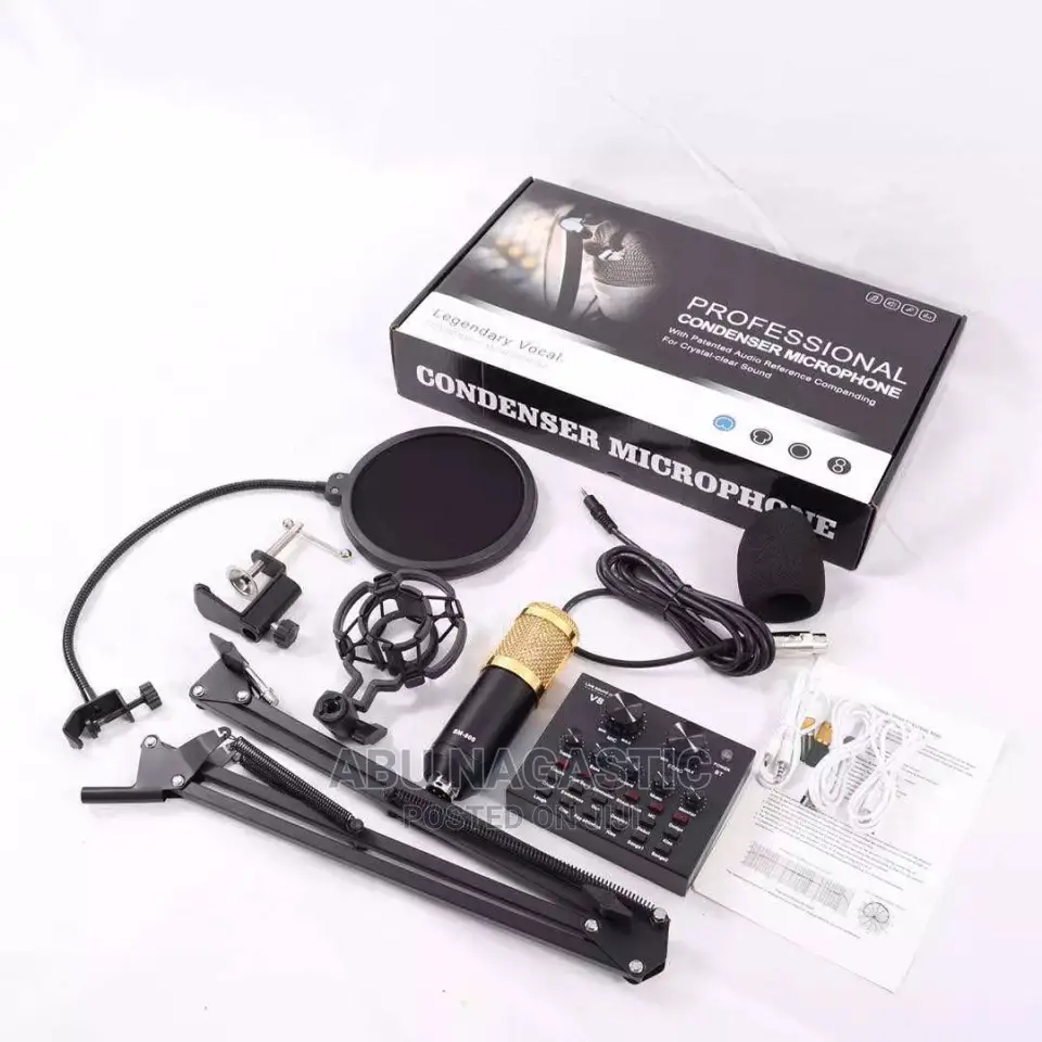 Professional Studio Condenser Microphone Bm800 Set