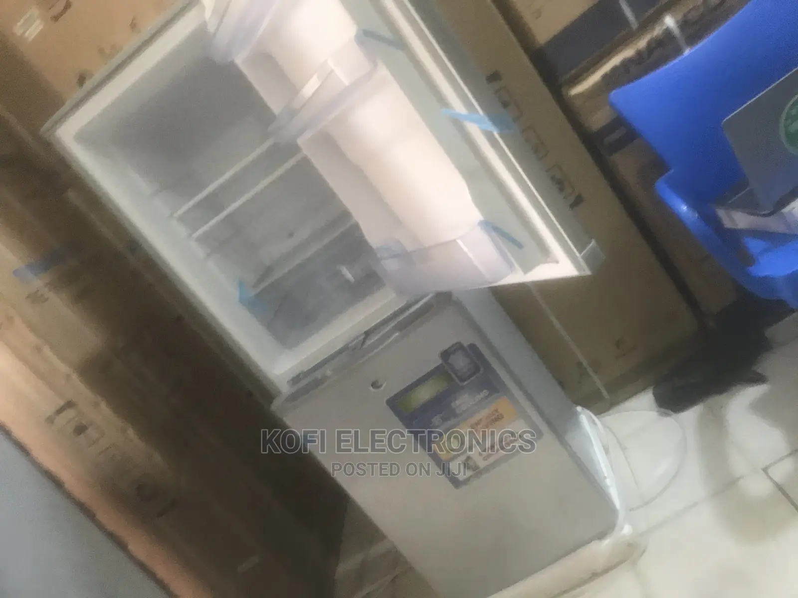 Recessed Handle NASCO 147L Gross Double Door Refrigerator