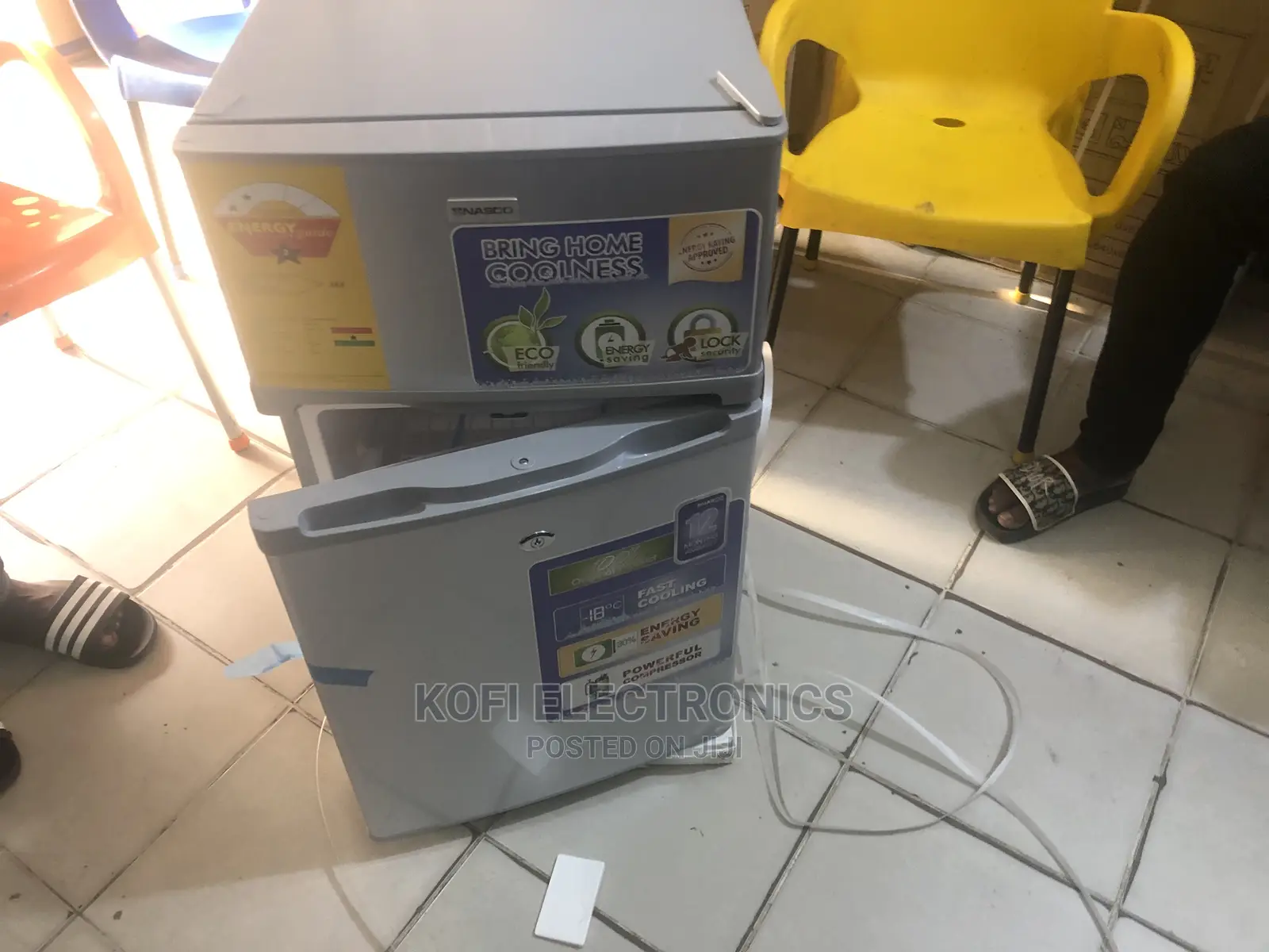 Interior Light 87litres Nasco Double Door Table Top Fridge