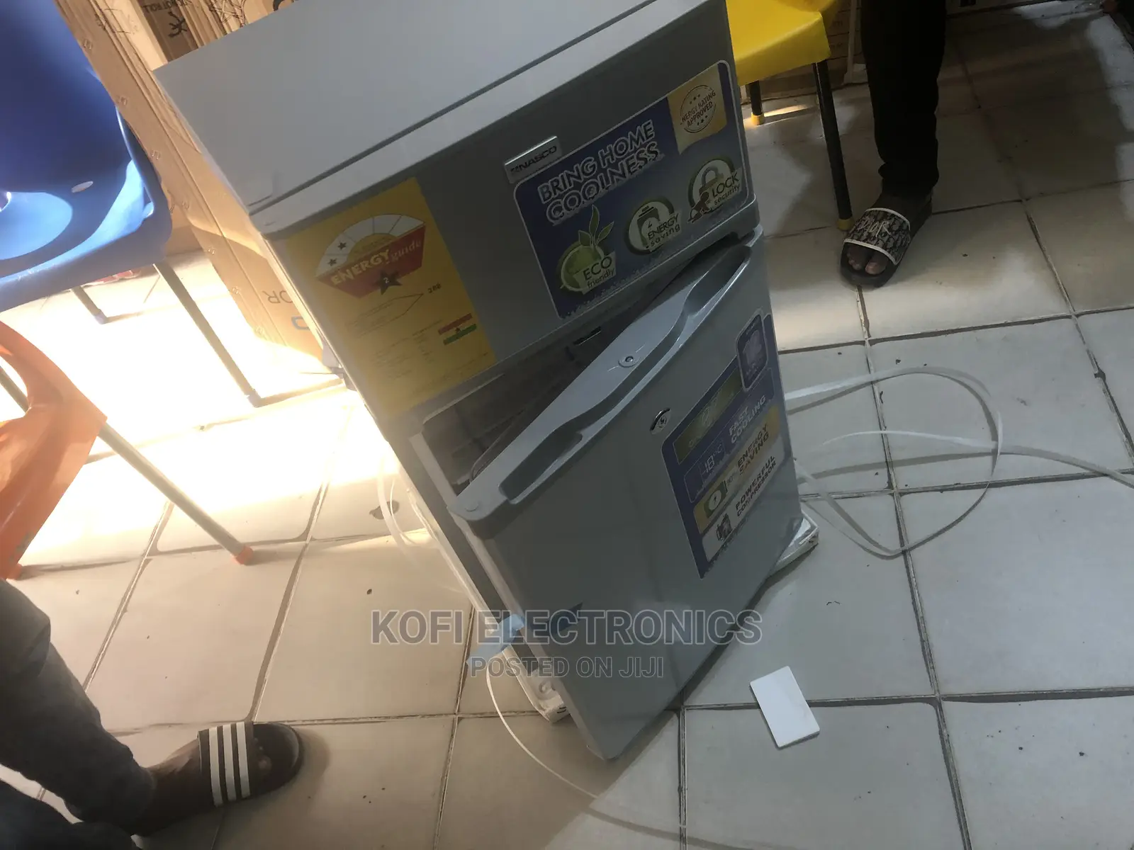 Nasco Table Top Double Door Fridge With Temperature Control