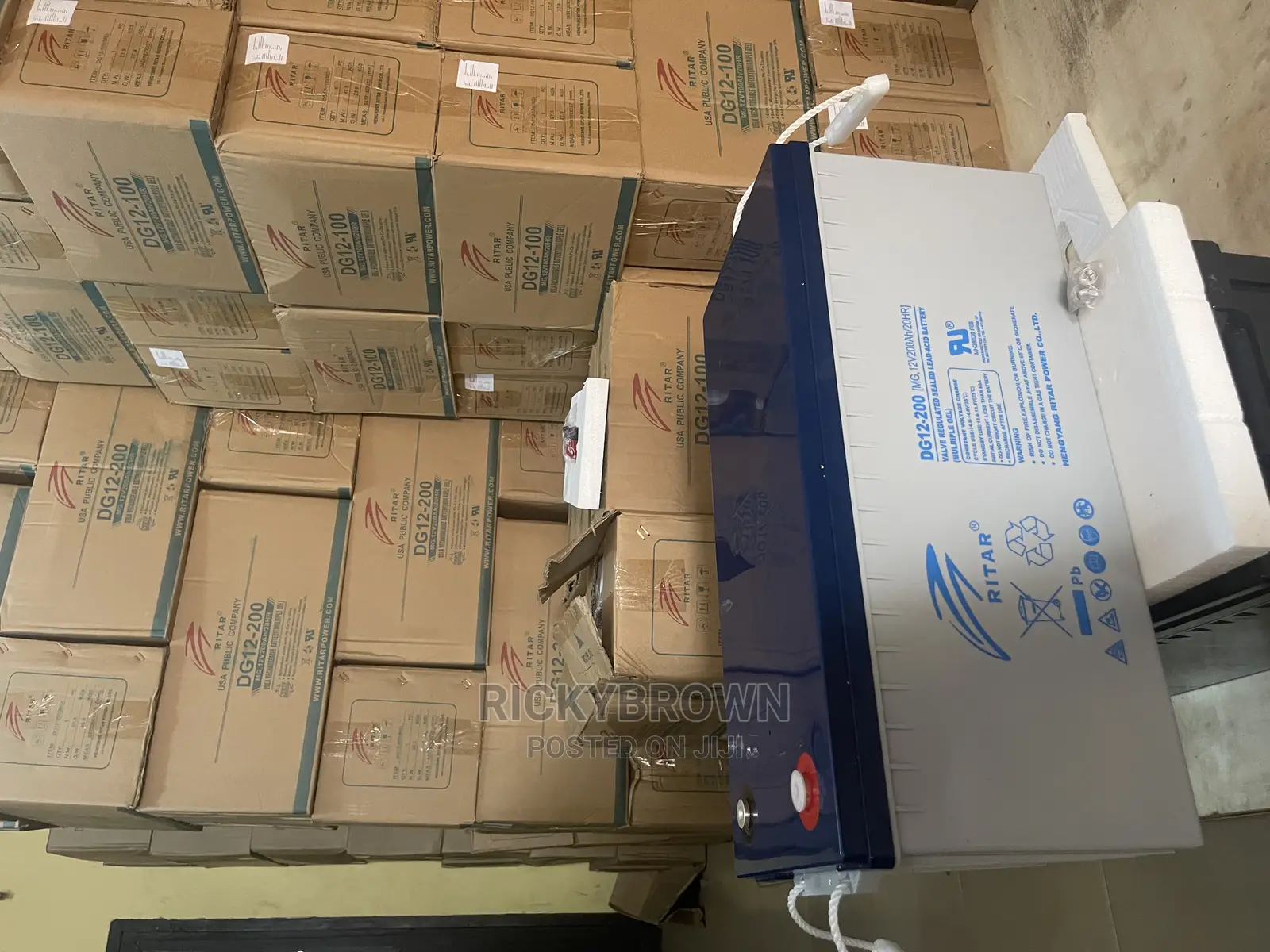 12v 200ah Ritar Dg Solar Gel Batteries