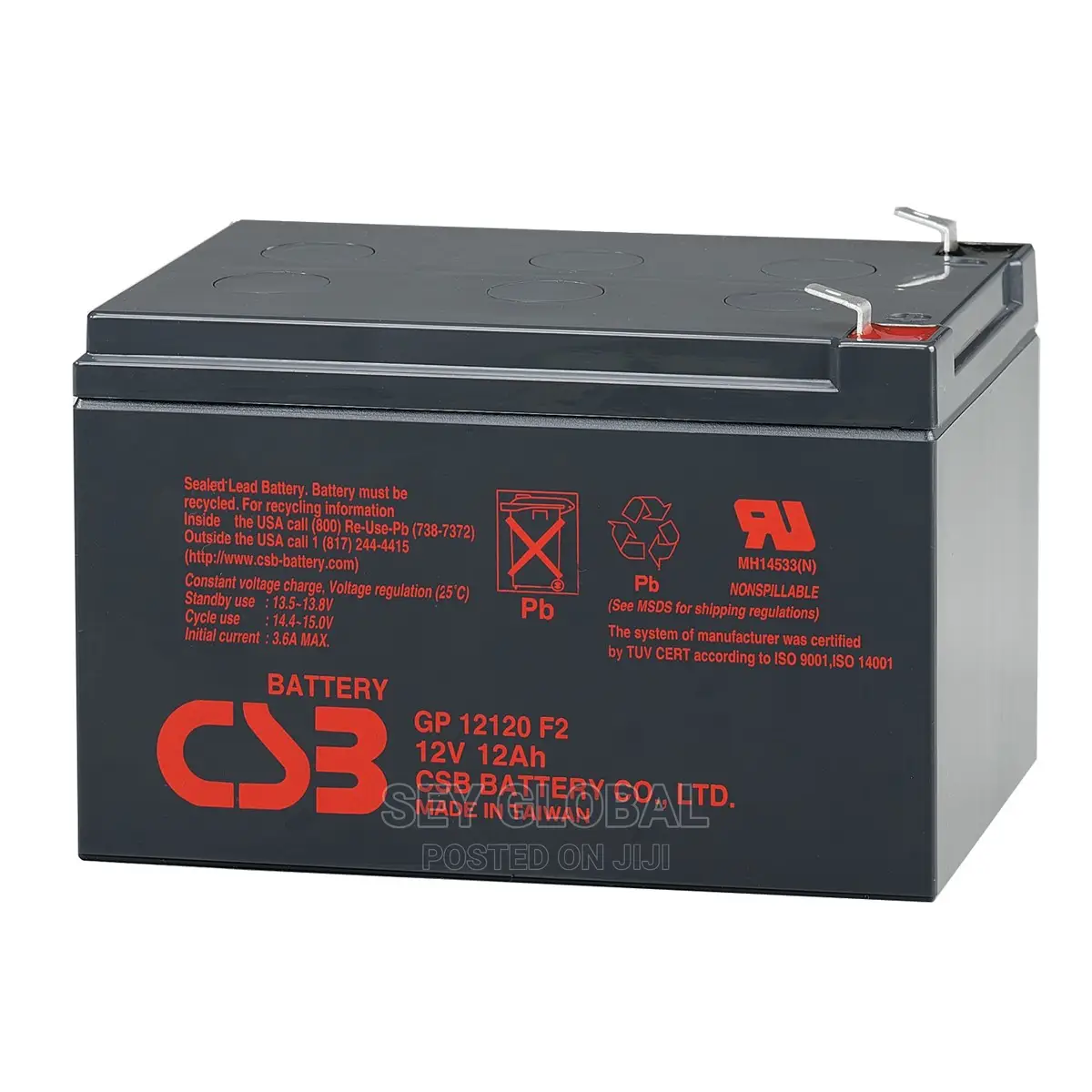 Sealed 12v 12ah Ups Battery