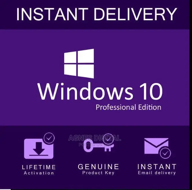 Microsoft Windows 10 Professional – 3PC License Key