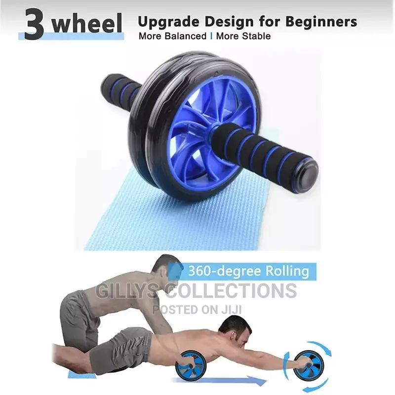 5 in 1 Push Up Stand Ab Roller Resistance Bands Equipment