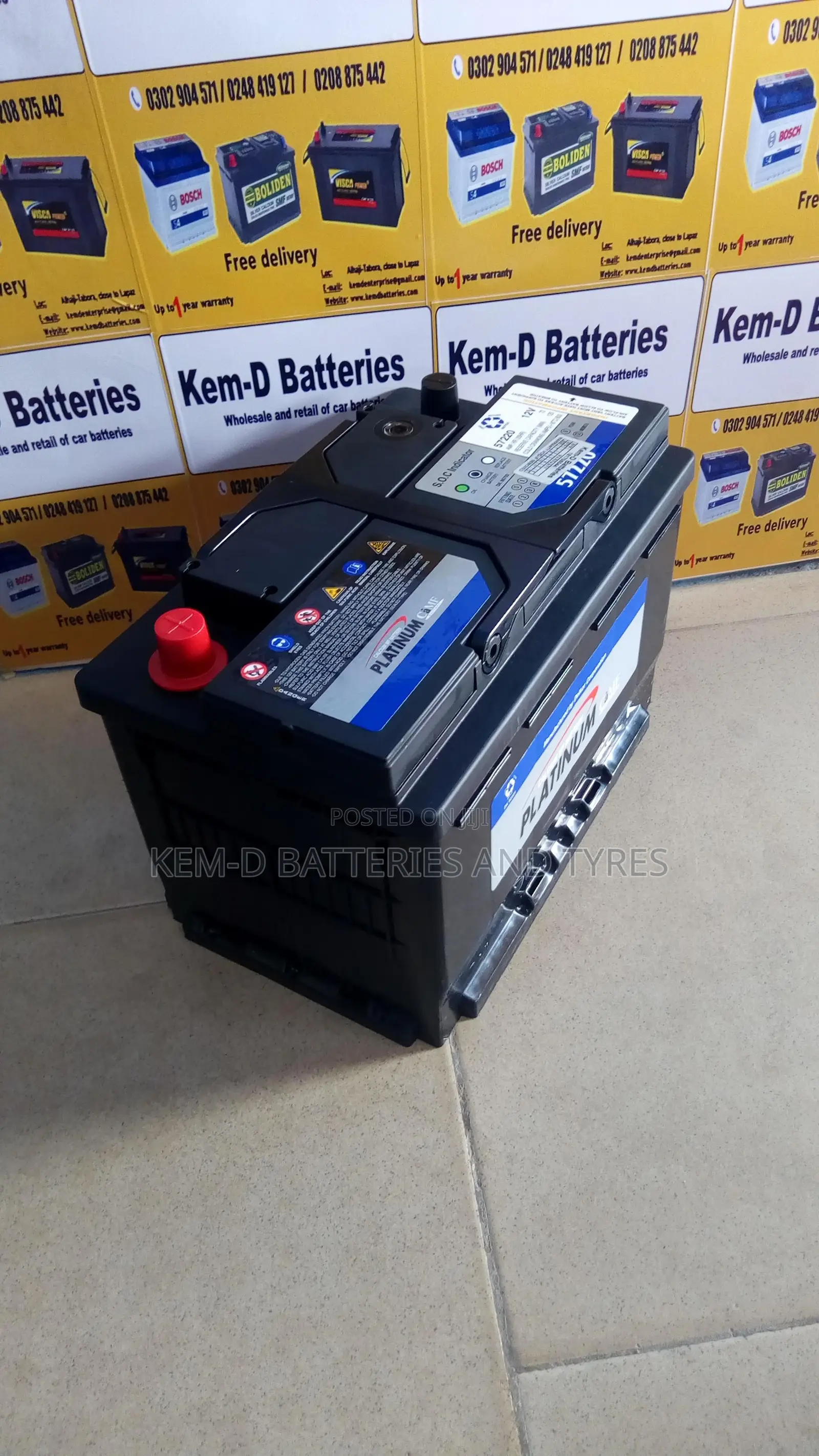 Platinum Car Battery Free Delivery 15 Plates Batteries