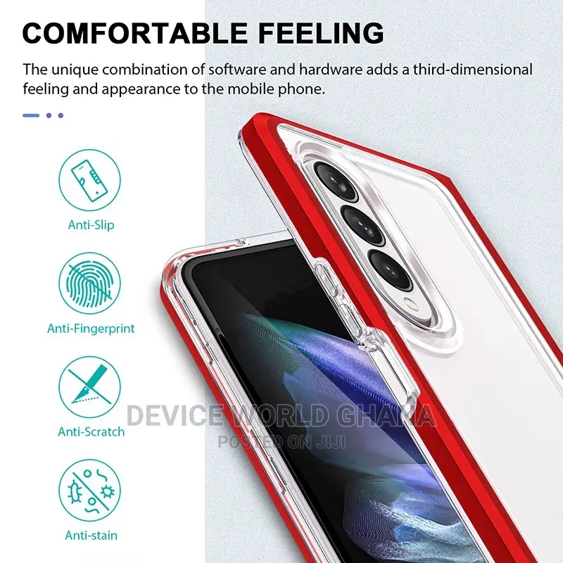 Blueo Trans. Hybrid Shockproof Case 4 Samsung Fold 3 Zflip3
