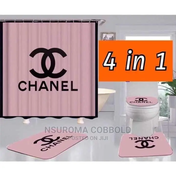 Curtains With Set of Bathroom Set