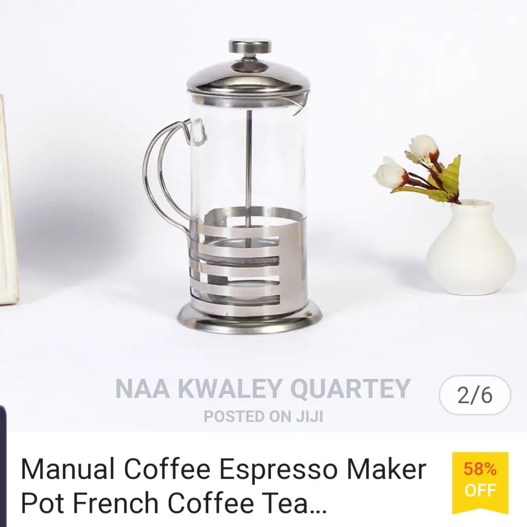 Glass Teapot for Espresso Coffee or Tea Infuser
