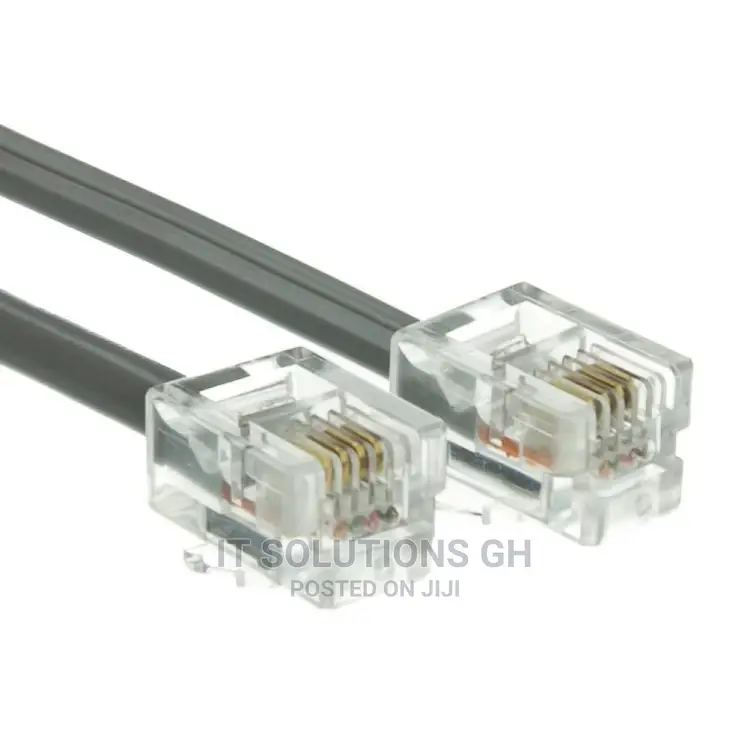 RJ11 4-Pin Modular Telephone Phone Plug Connector