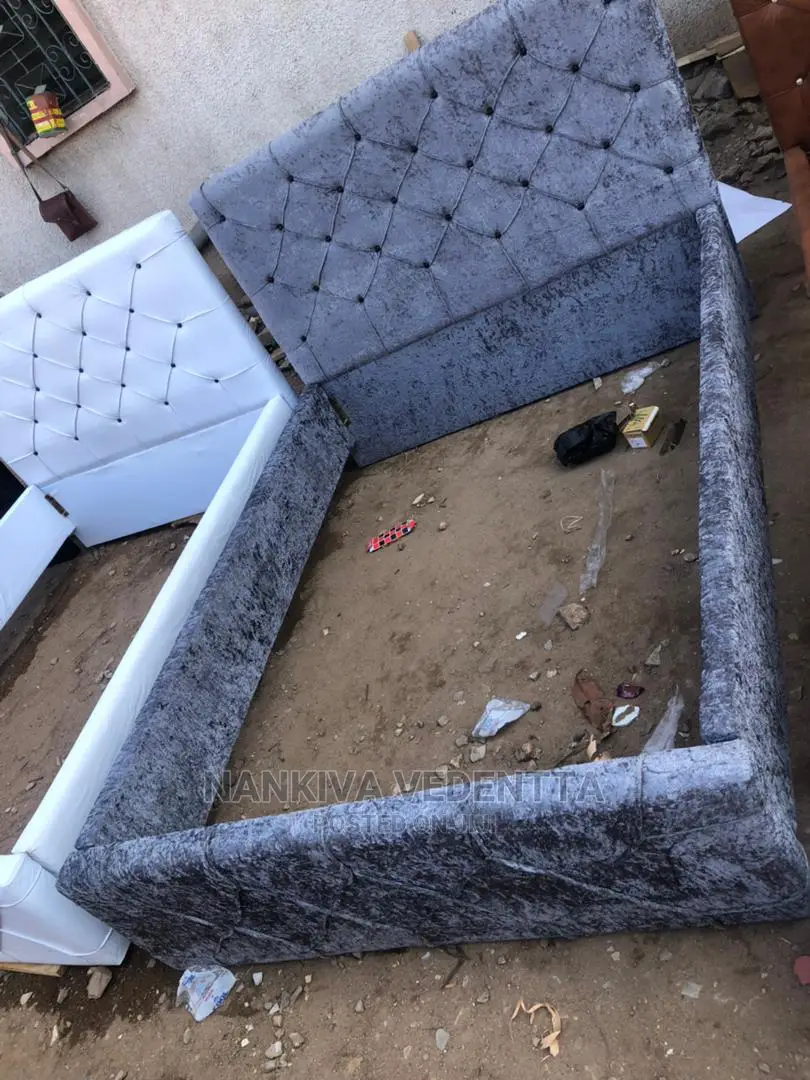 Foreign Fabric Bed Frame