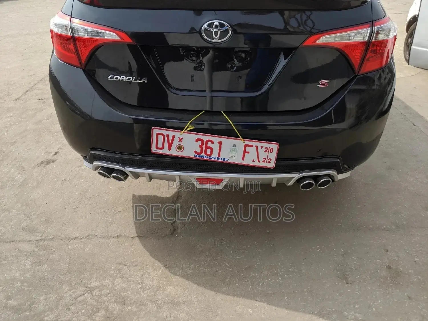 Toyota Corolla 2014 Diffuser