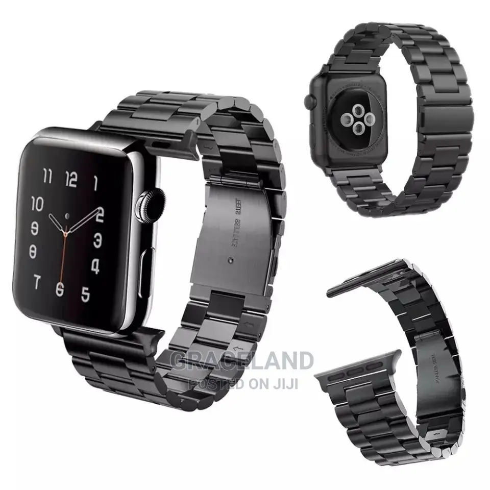 Glass+Case+ Stainless Strap for Apple Watch Band 42mm 44mm