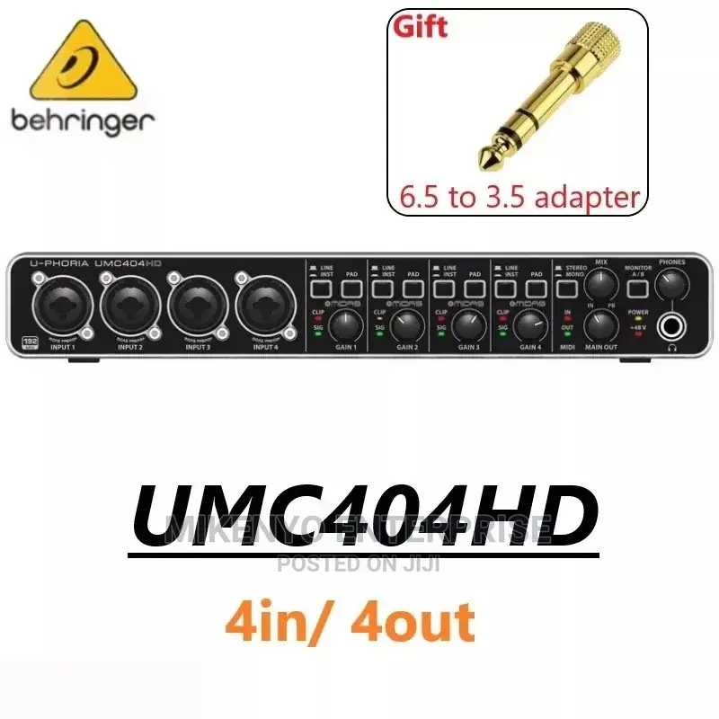 Behringer U-phoria Umc404hd