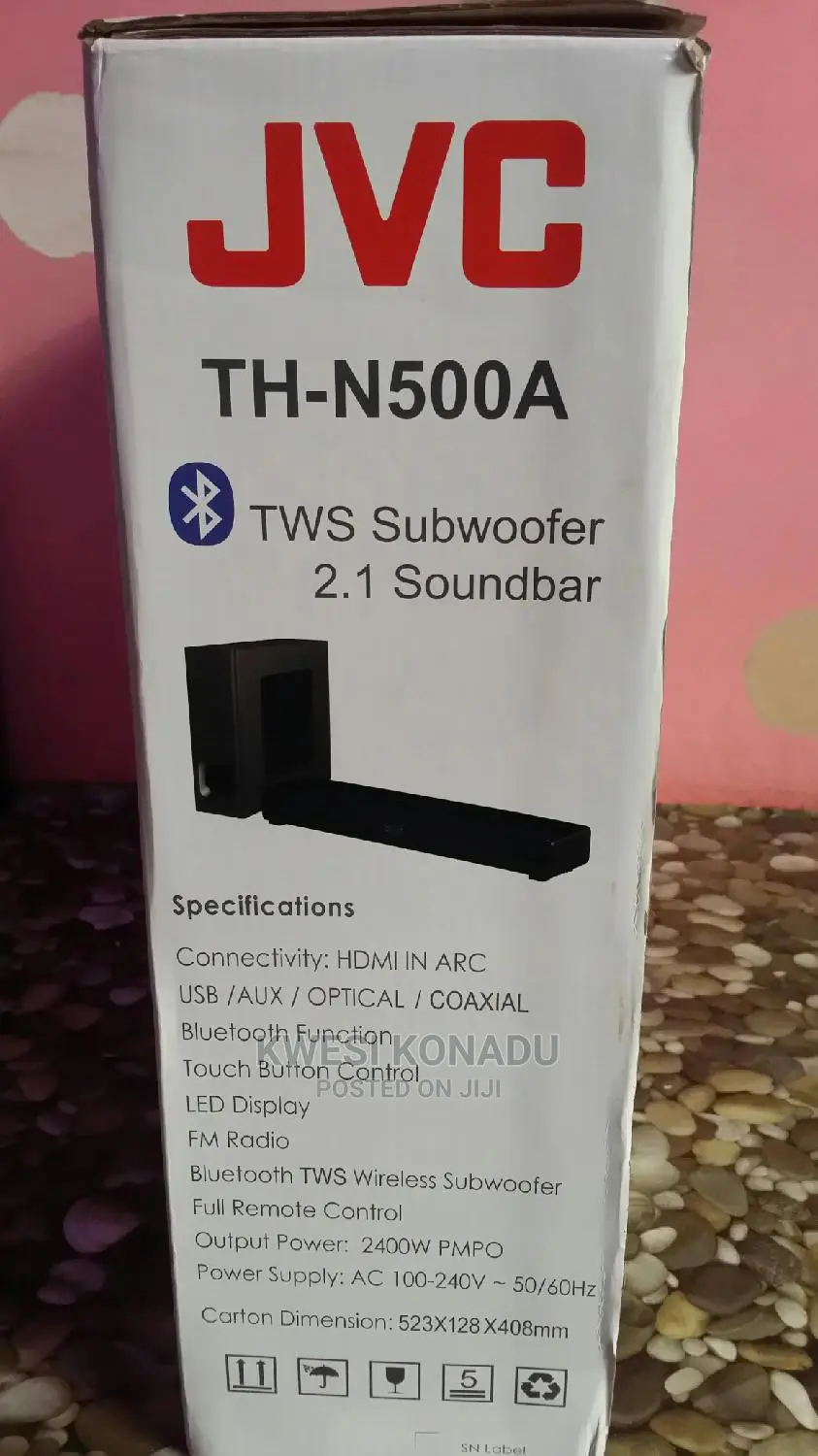 2026 JVC Short Th-N500a Soundbar With Wireless Subwoofer