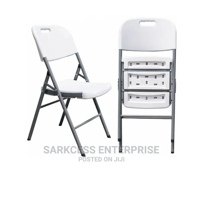 Events Chairs Foldable Plastic Chair - White