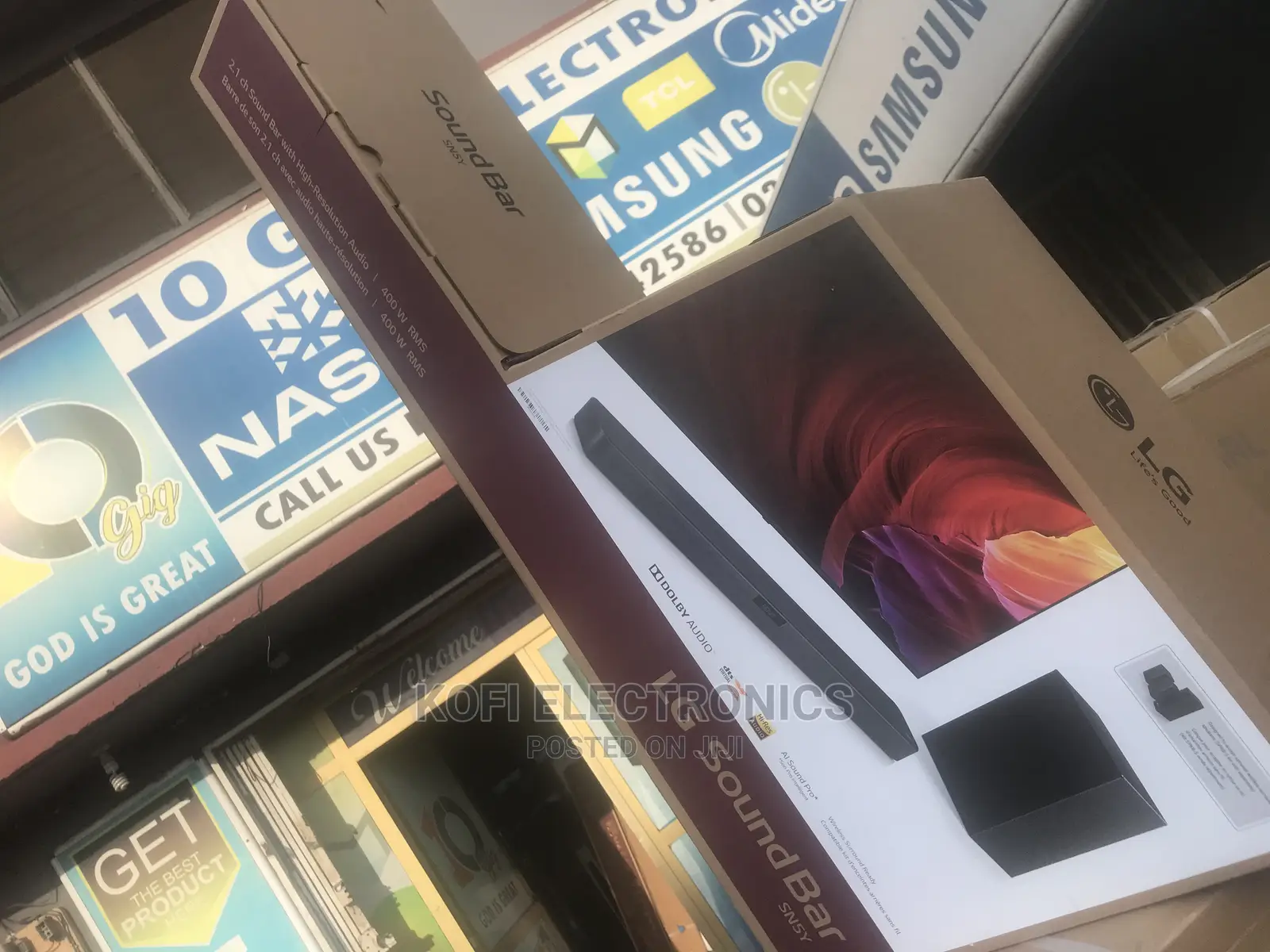 AI Sound Pro LG SN5Y Sound Bar W/Subwoofer, 2.1 Ch, 400W