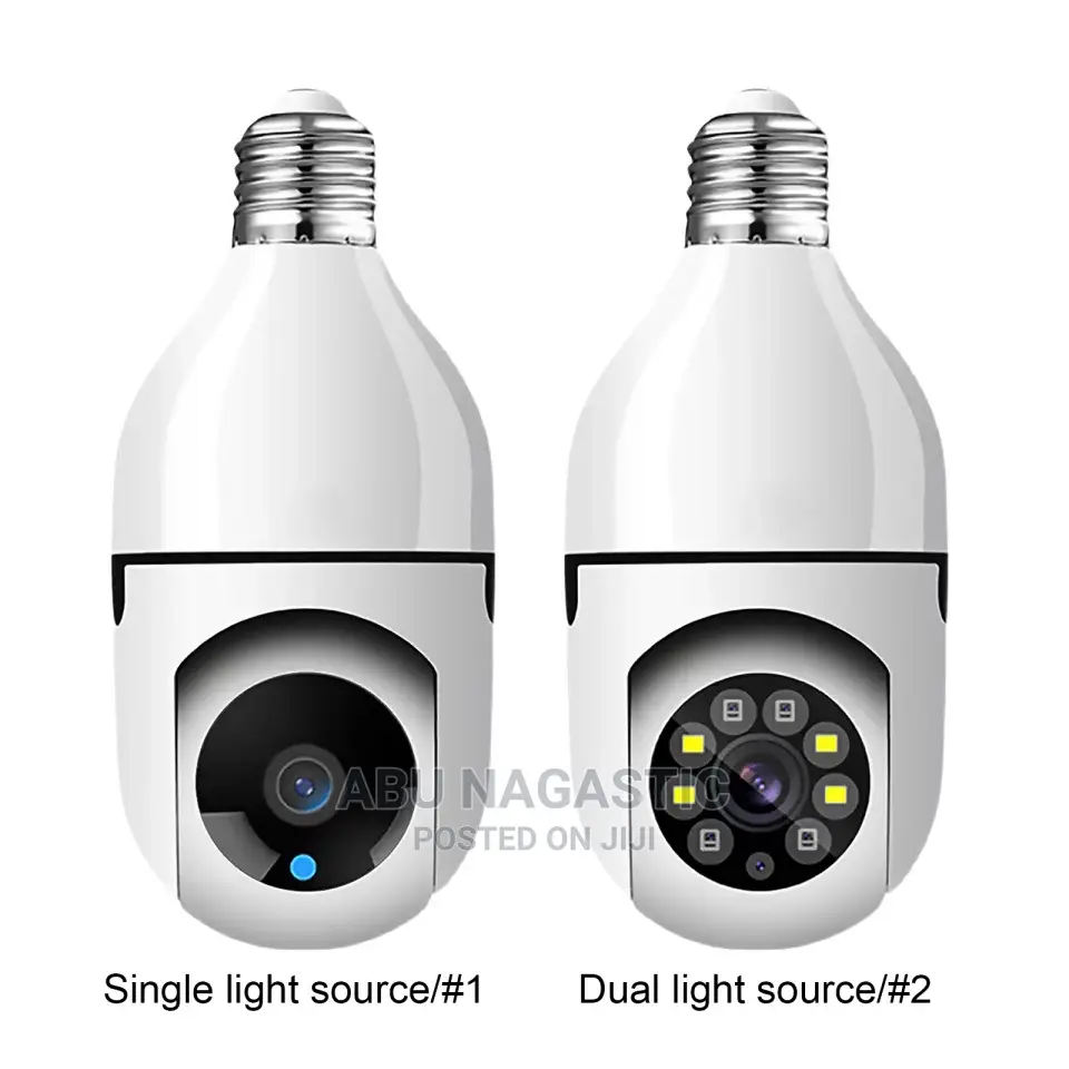 Single Dual Light Source 360 E27 CCTV Camera