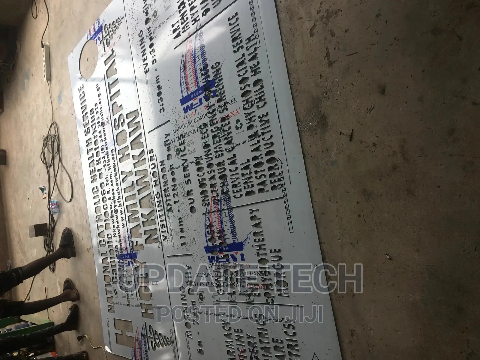 Perspex,Alucoboard, PVC CNC Cutting