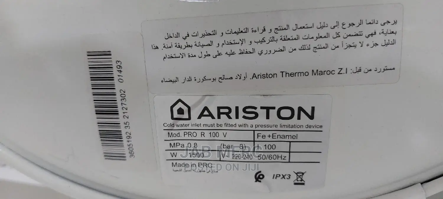 Promo Ariston Instant Water Heater Boiler 100l Stores Water