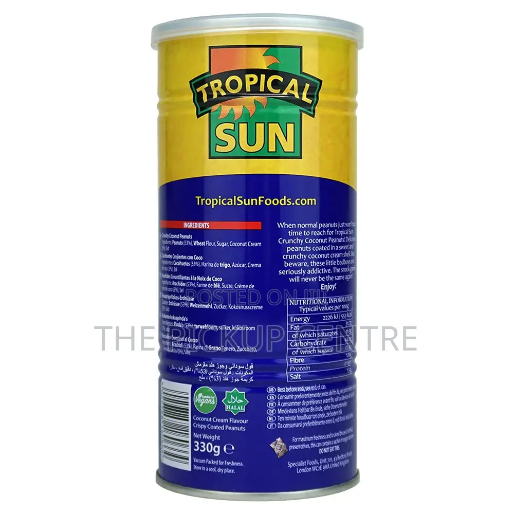 Tropical Sun Crunchy Coconut Peanuts 330g