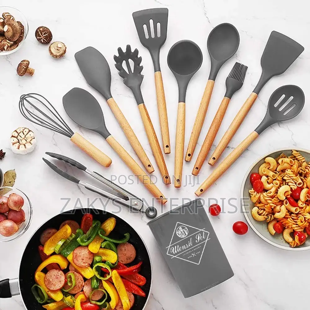 Silicon Complete Kitchen Laddles Set