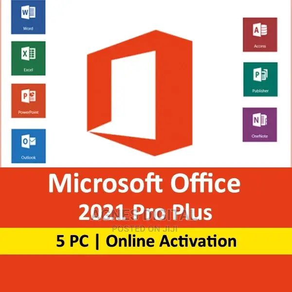 Microsoft Office 2021 Pro Plus 5PC Online Activation