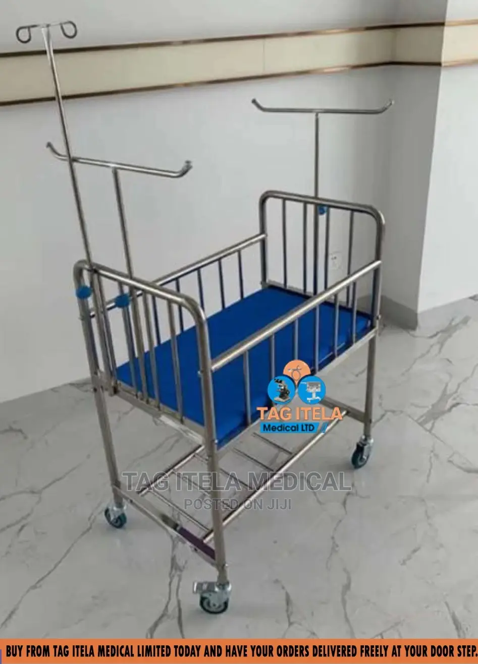 Baby's Cot Bed (Stainless)