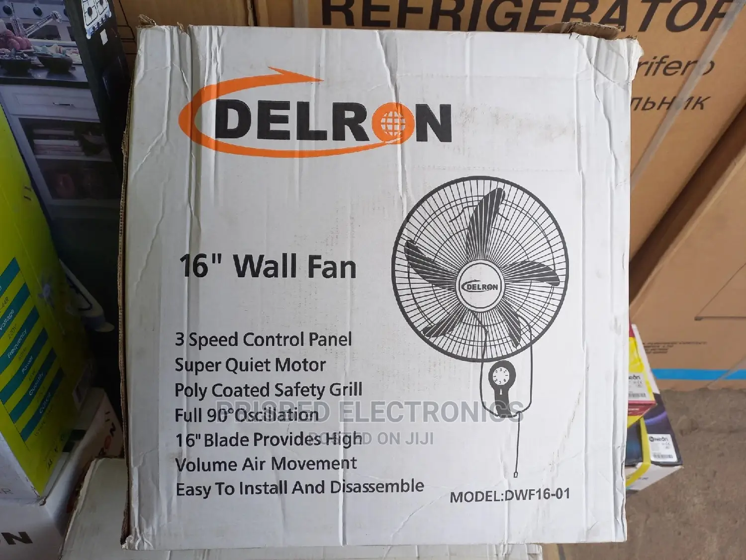 Delron Quality 16" Wall Fan