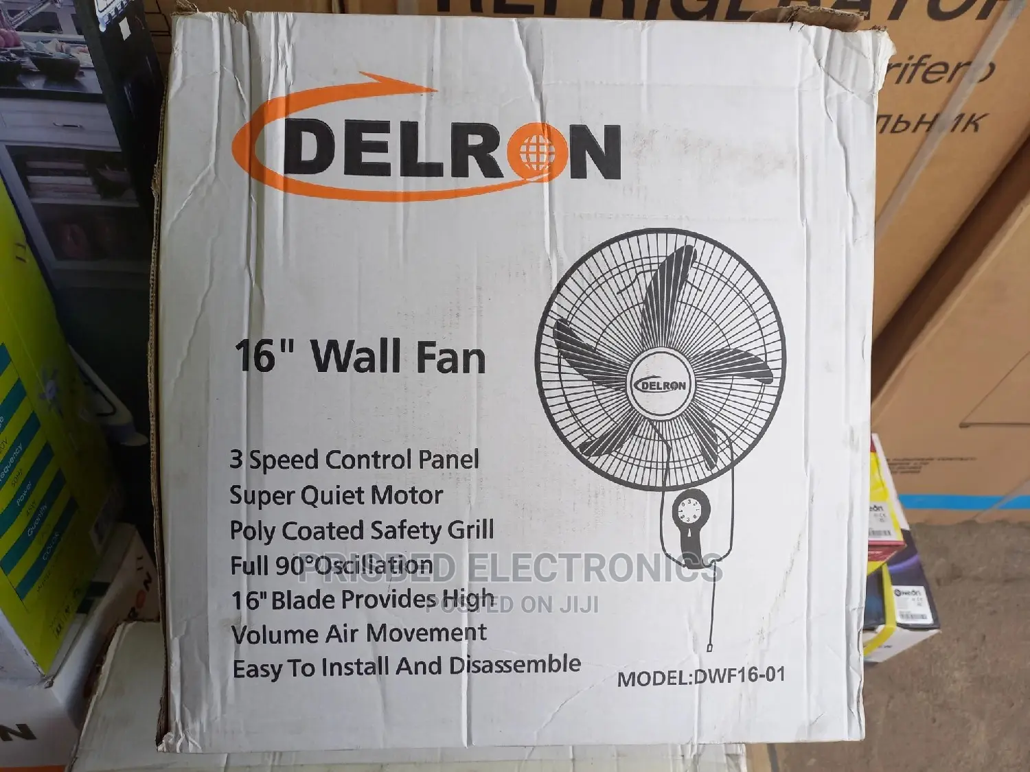 Delron Quality 16" Wall Fan
