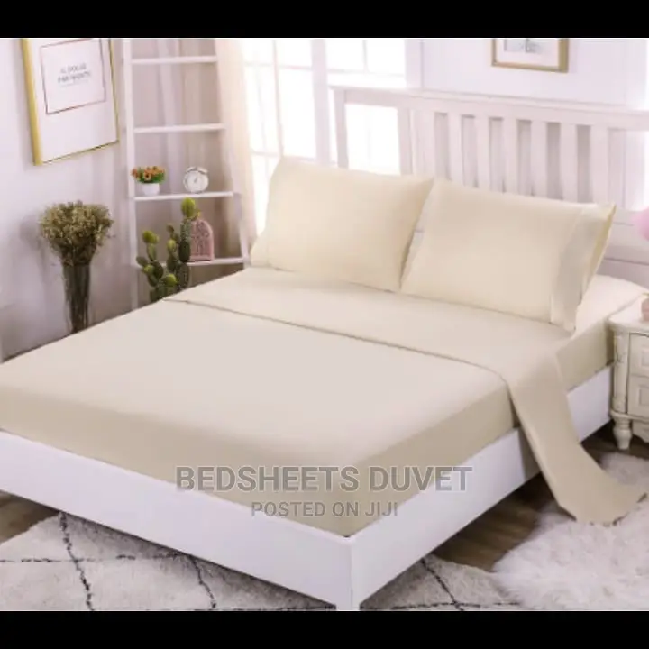 Beige Colored Fitted Sheet