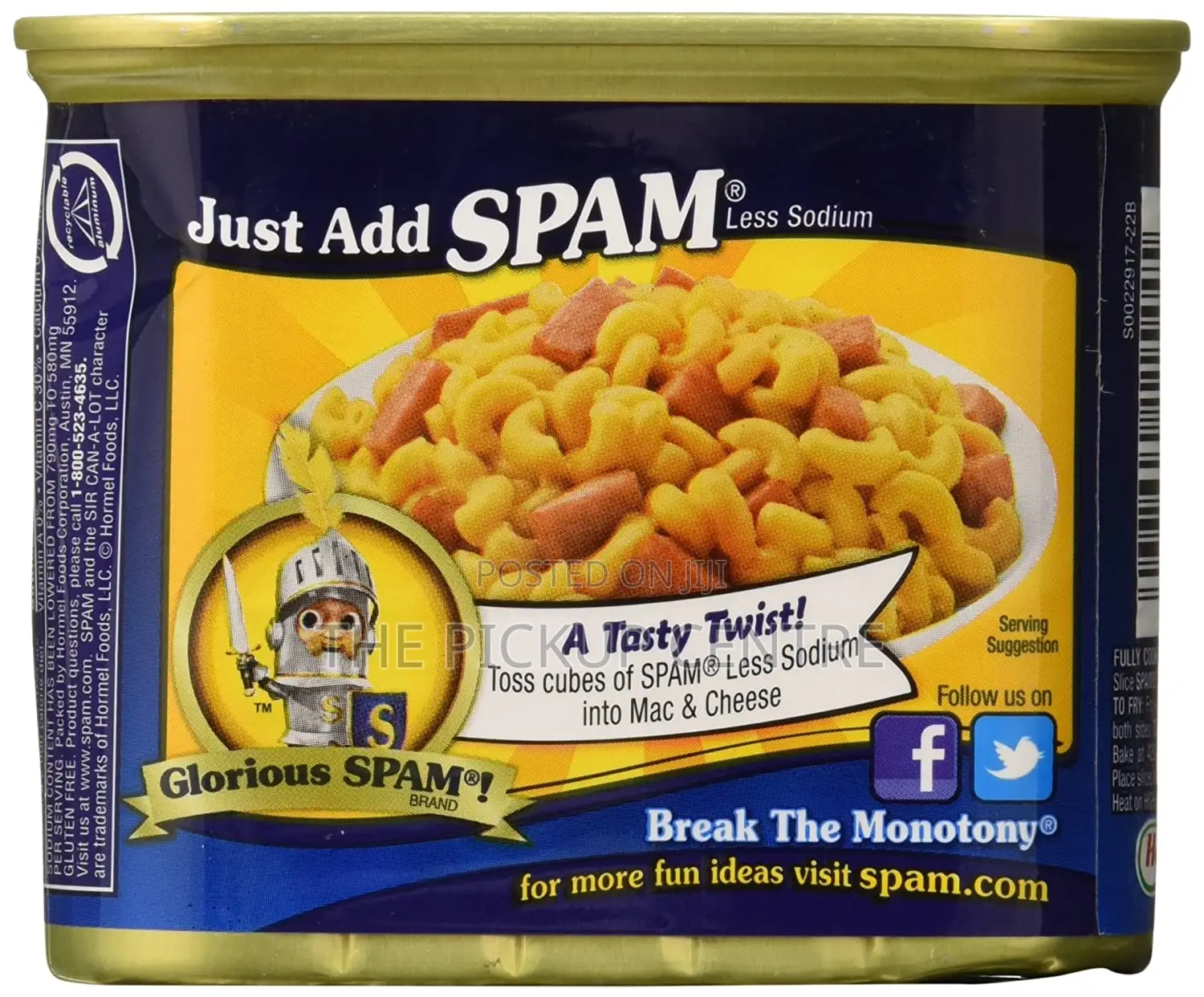 SPAM 25% Less Sodium