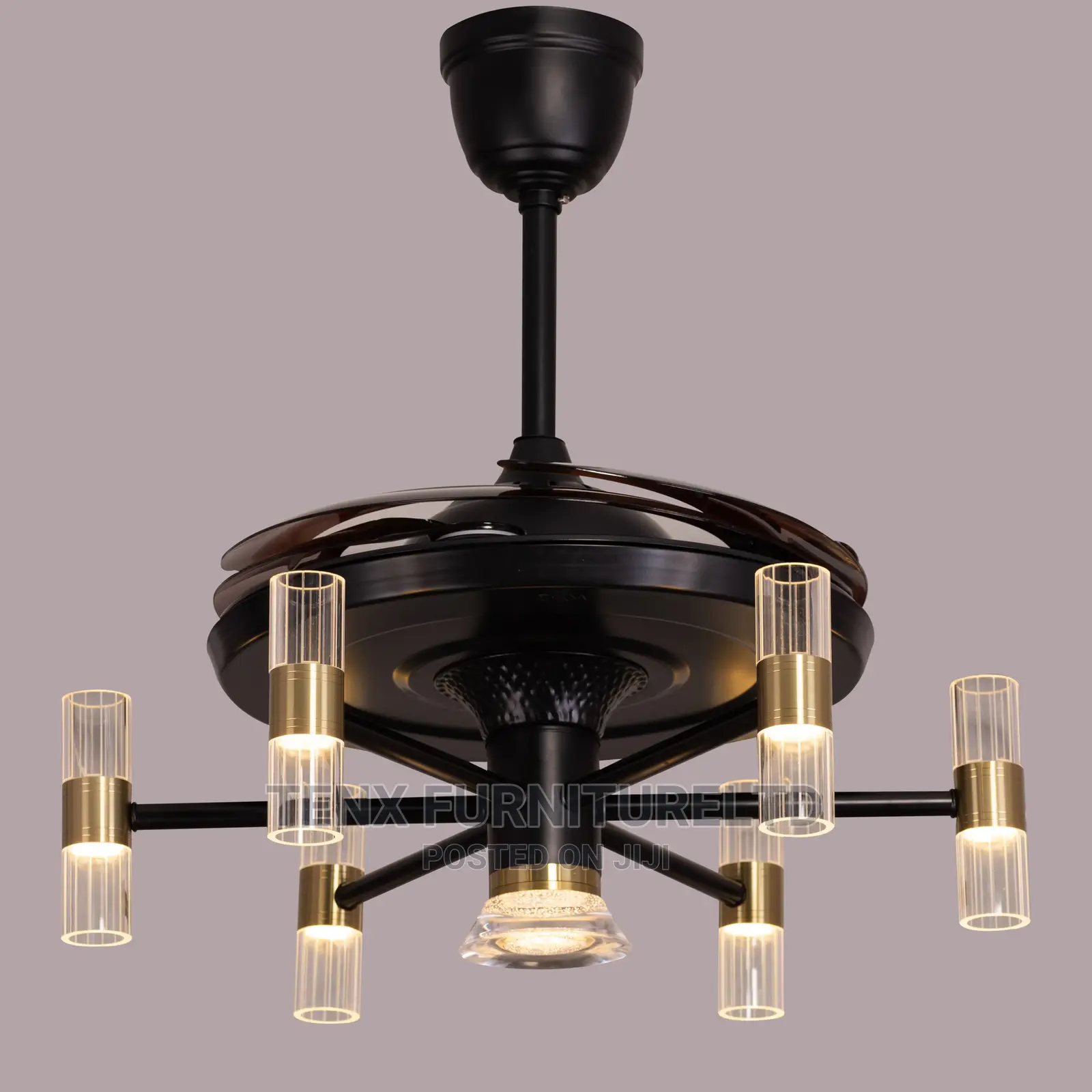 Crystal Chandelier Ceiling Fan (Plus One)