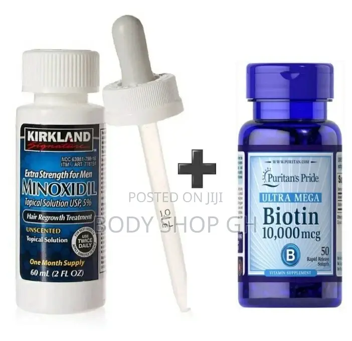 Ultra Mega Biotin + Kirkland Minoxidil Beard Booster Pack