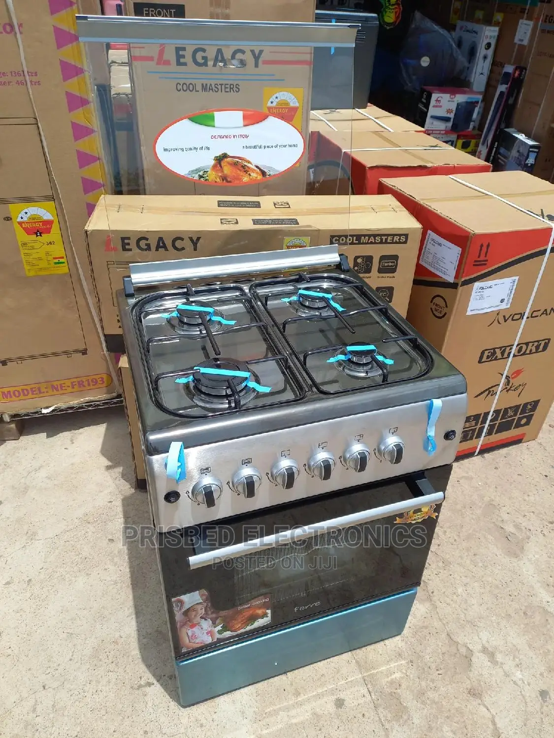 Volcano 4burner Gas Cooker 60*60