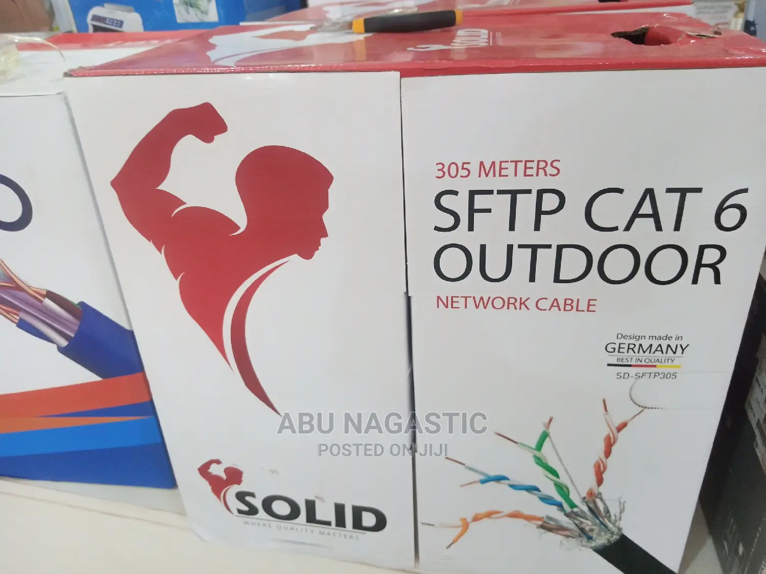 Solid 305M SFTP Cat 6 Outdoor Net Work Cable