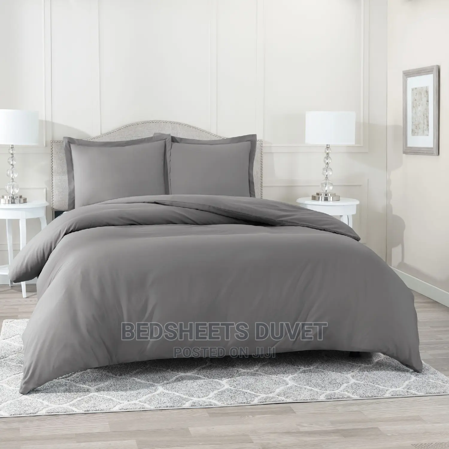 Plain Grey Duvet Set