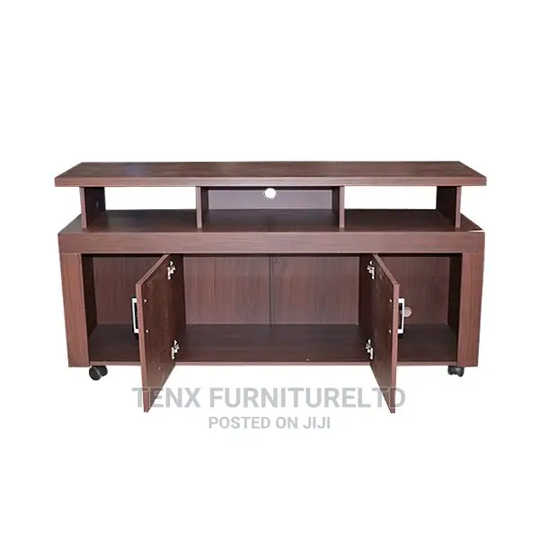 Tv Stands With (2 Door Pcs) Coffe Colour