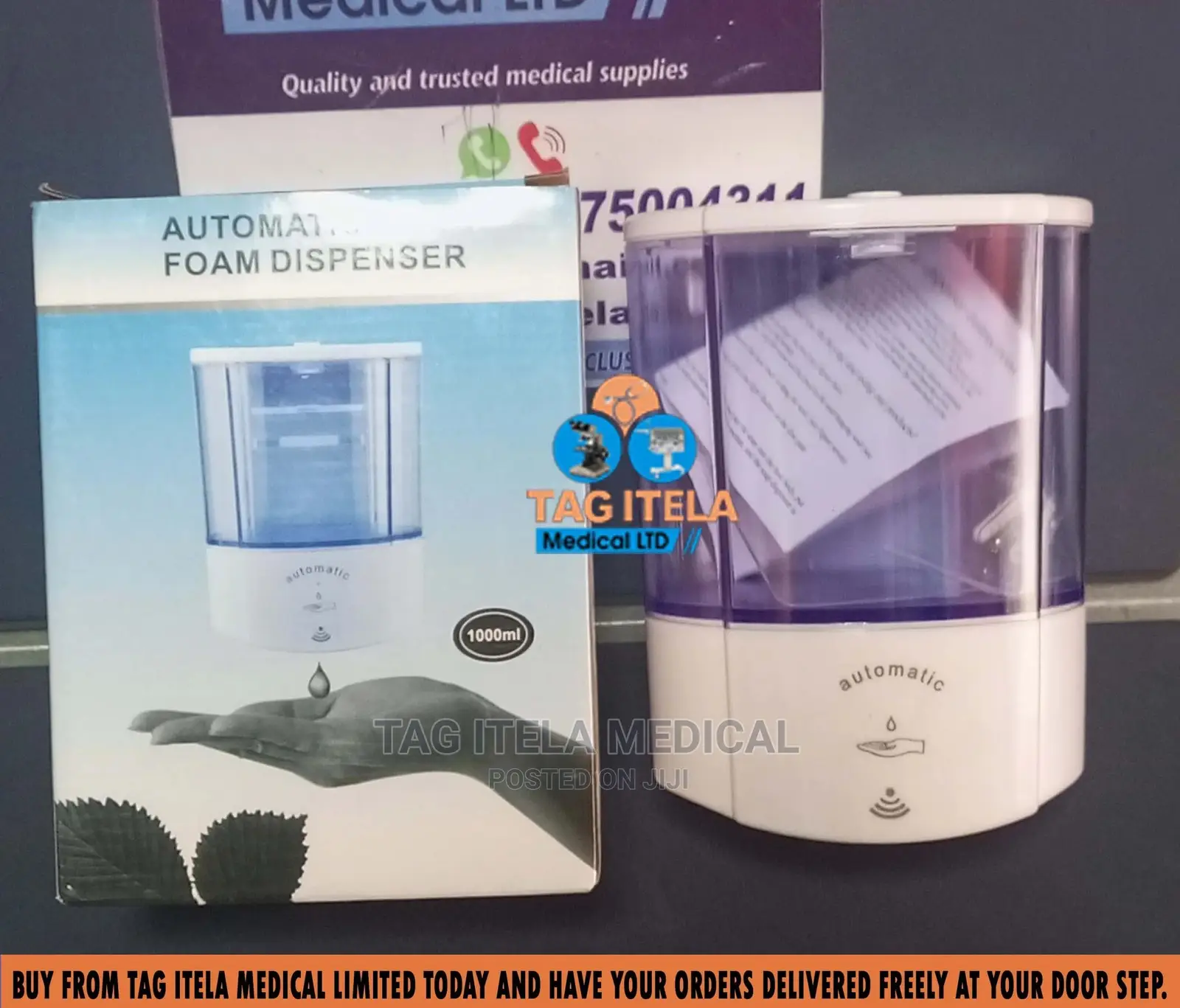Soap Dispenser (Automatic 1000L Wall Mounted)