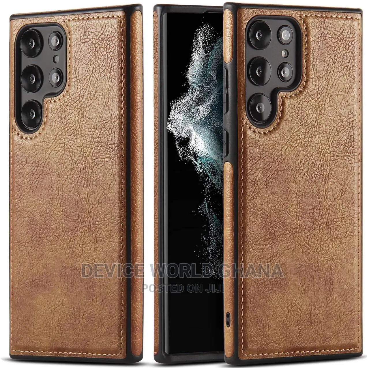 Leather Back Case for Samsung S25ultra S24ultra S23u S23 S22