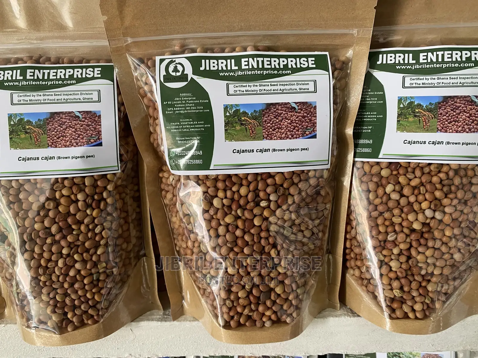 Brown Pigeon Pea, 1kg /45gh
