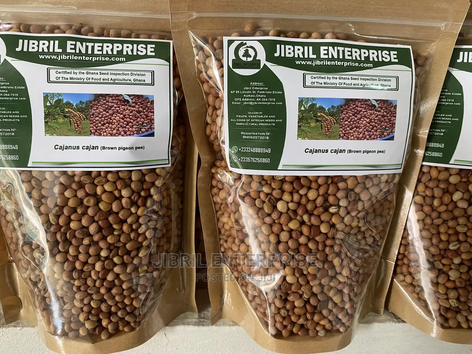 Brown Pigeon Pea, 1kg /45gh
