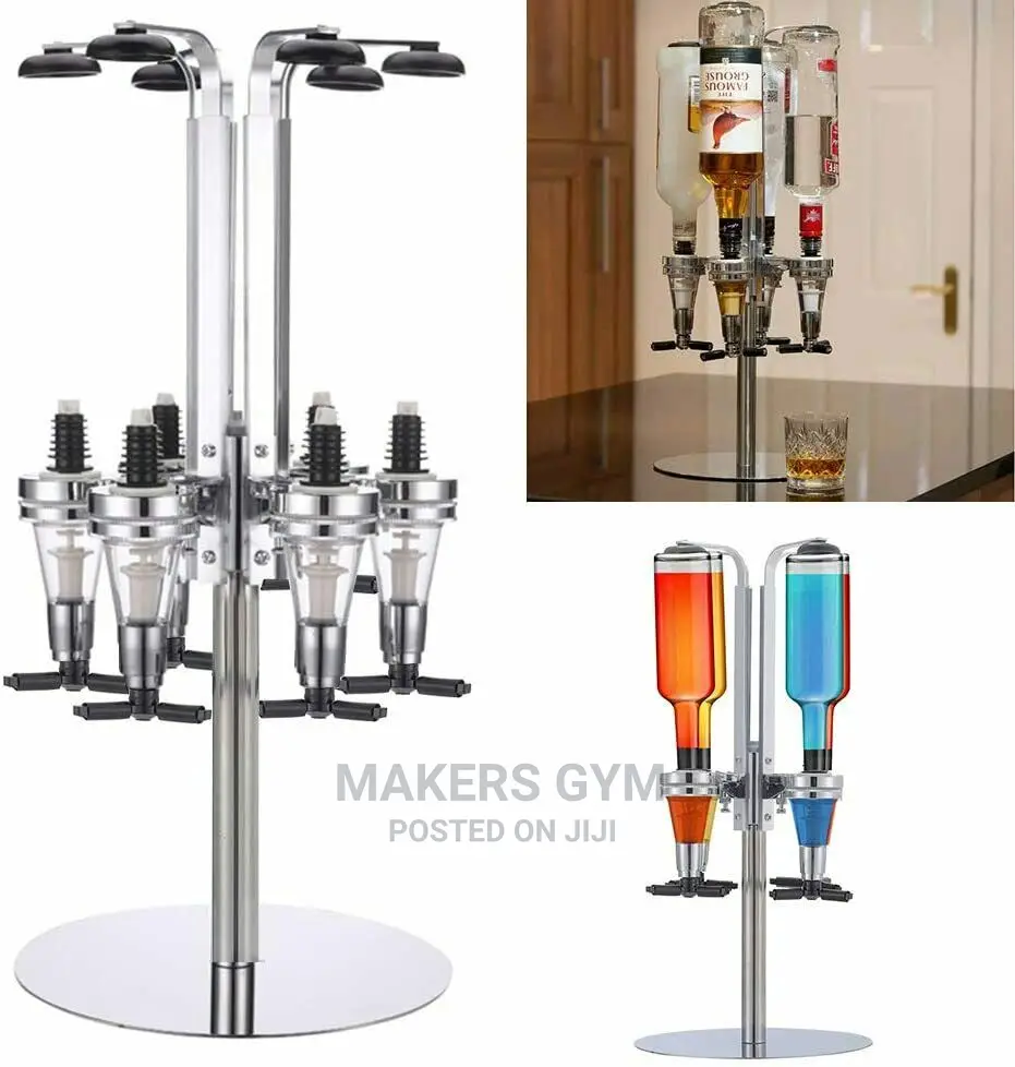 6 Bottle Stand Mounted Dispenser