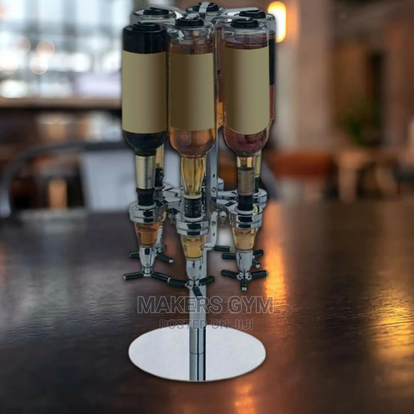 6 Bottle Stand Mounted Dispenser