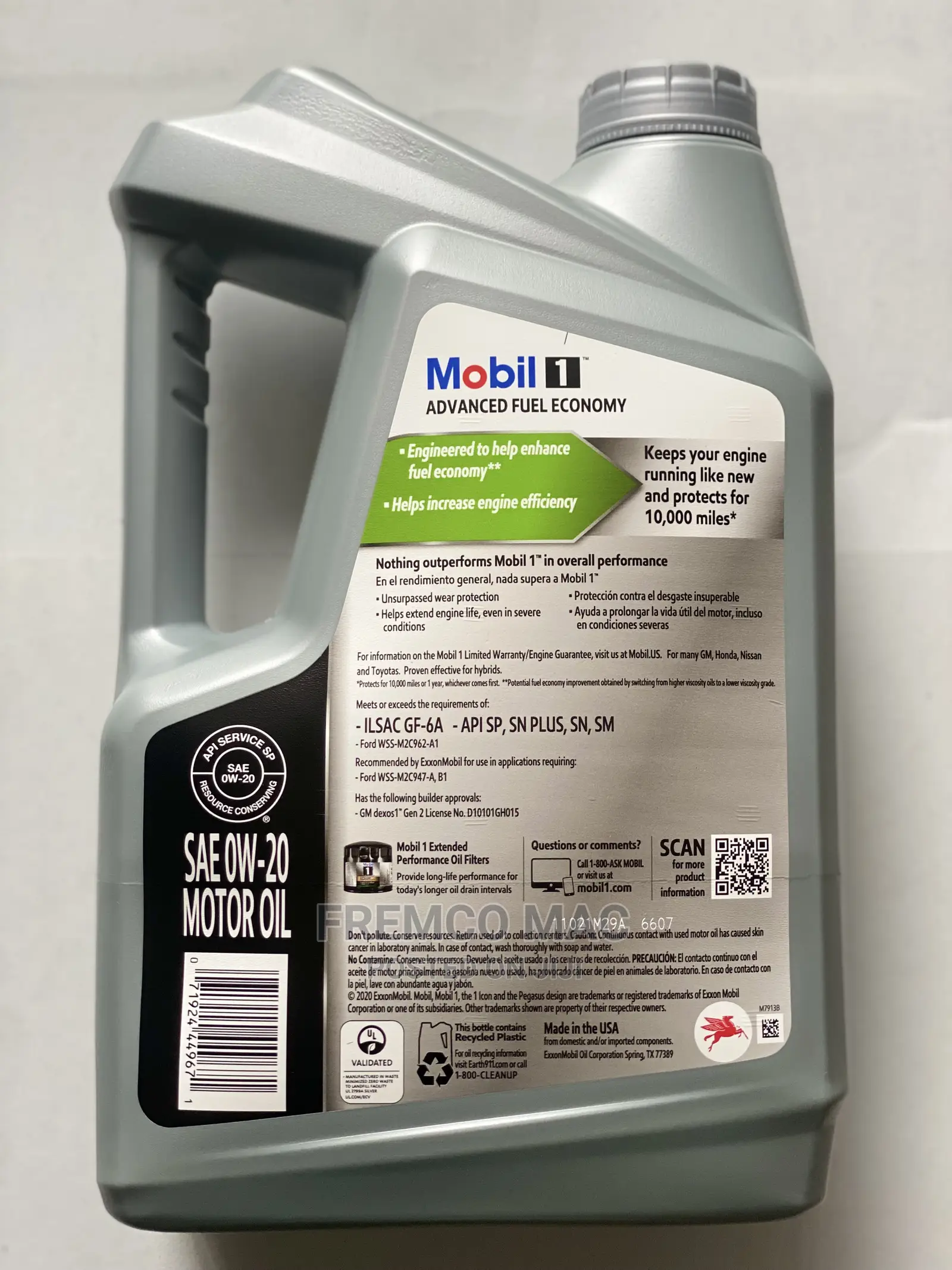 Mobil 1 Advanced Full Synthetic Engine Oil (0w-20)