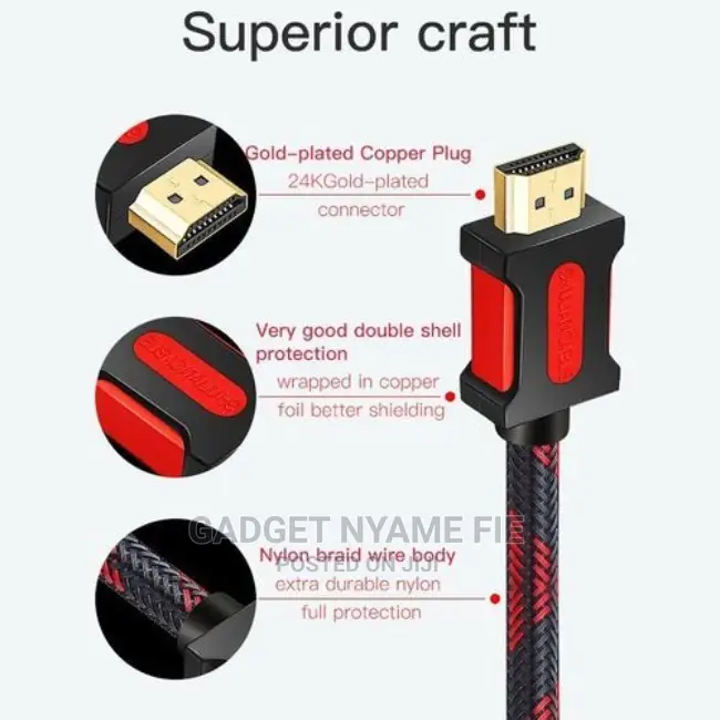 5m HD HDMI Cable High Speed /Ethernet V1.4 4K 3D