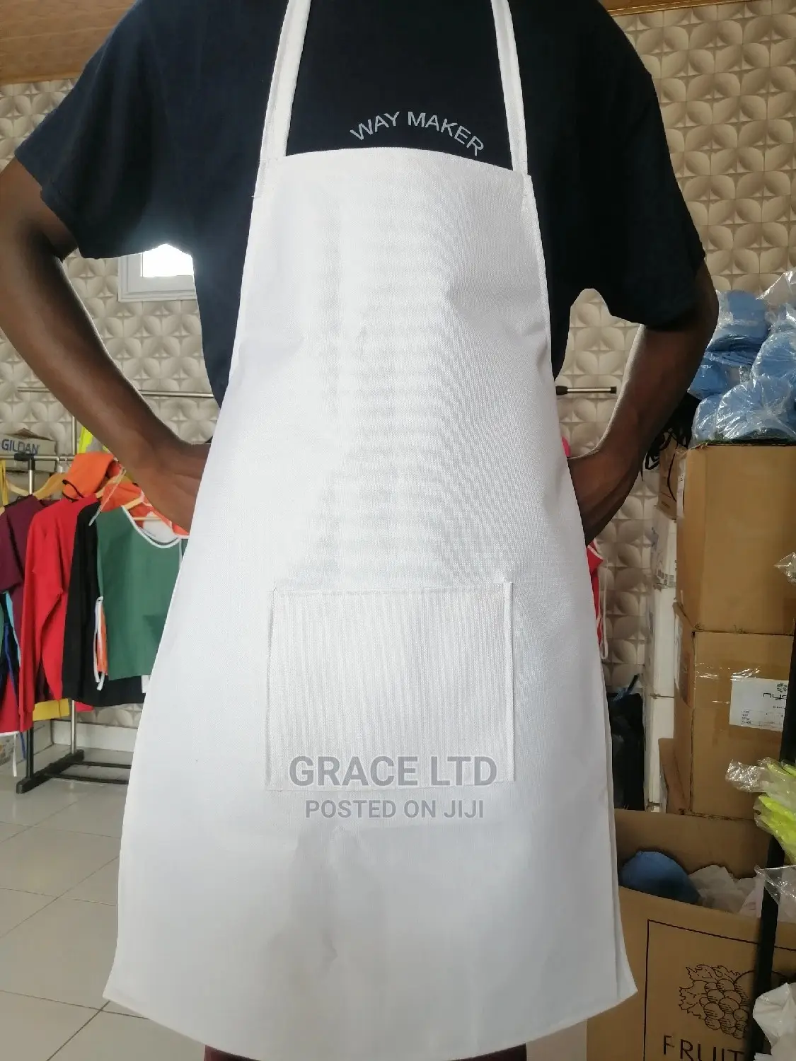 White PVC Apron