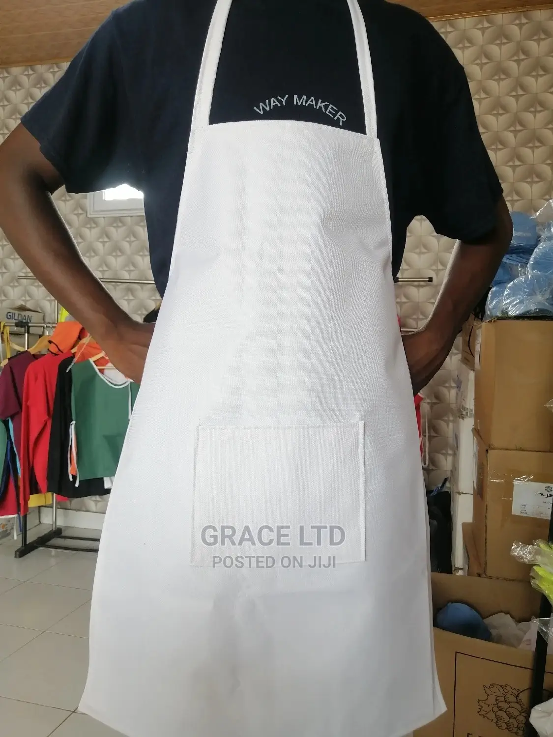 White PVC Apron