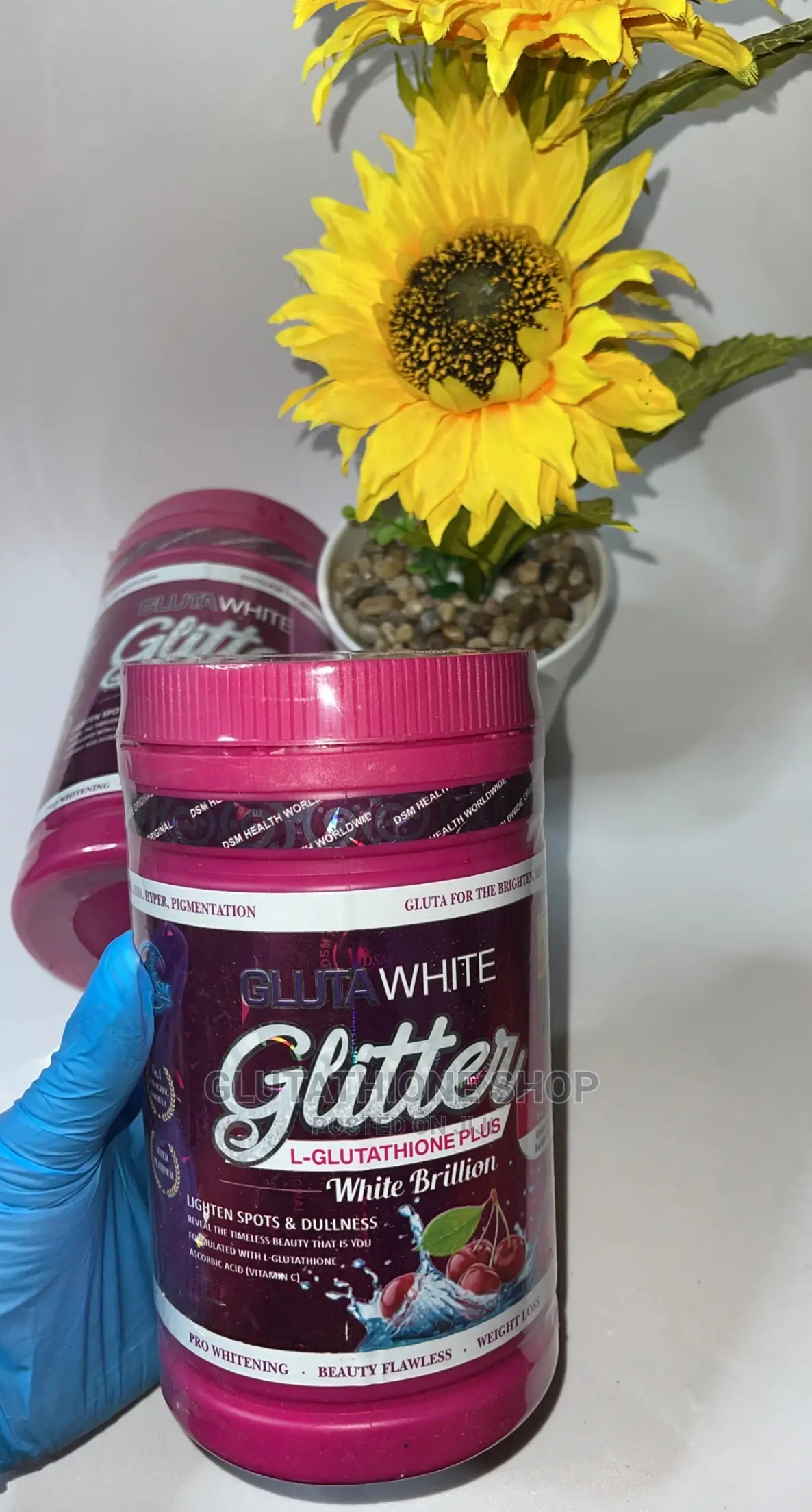 Gluta White Glitter L-Glutathione Skin Whitening Supplement