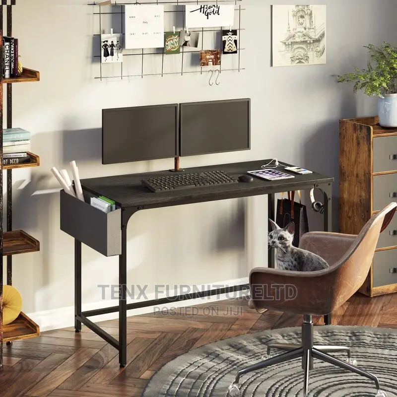 Computer Desk With (Side Storage )